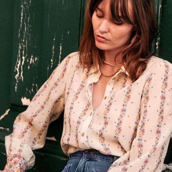 Sezane Tops - Sezane Claudio shirt in Los Angeles Flowers size 12/44